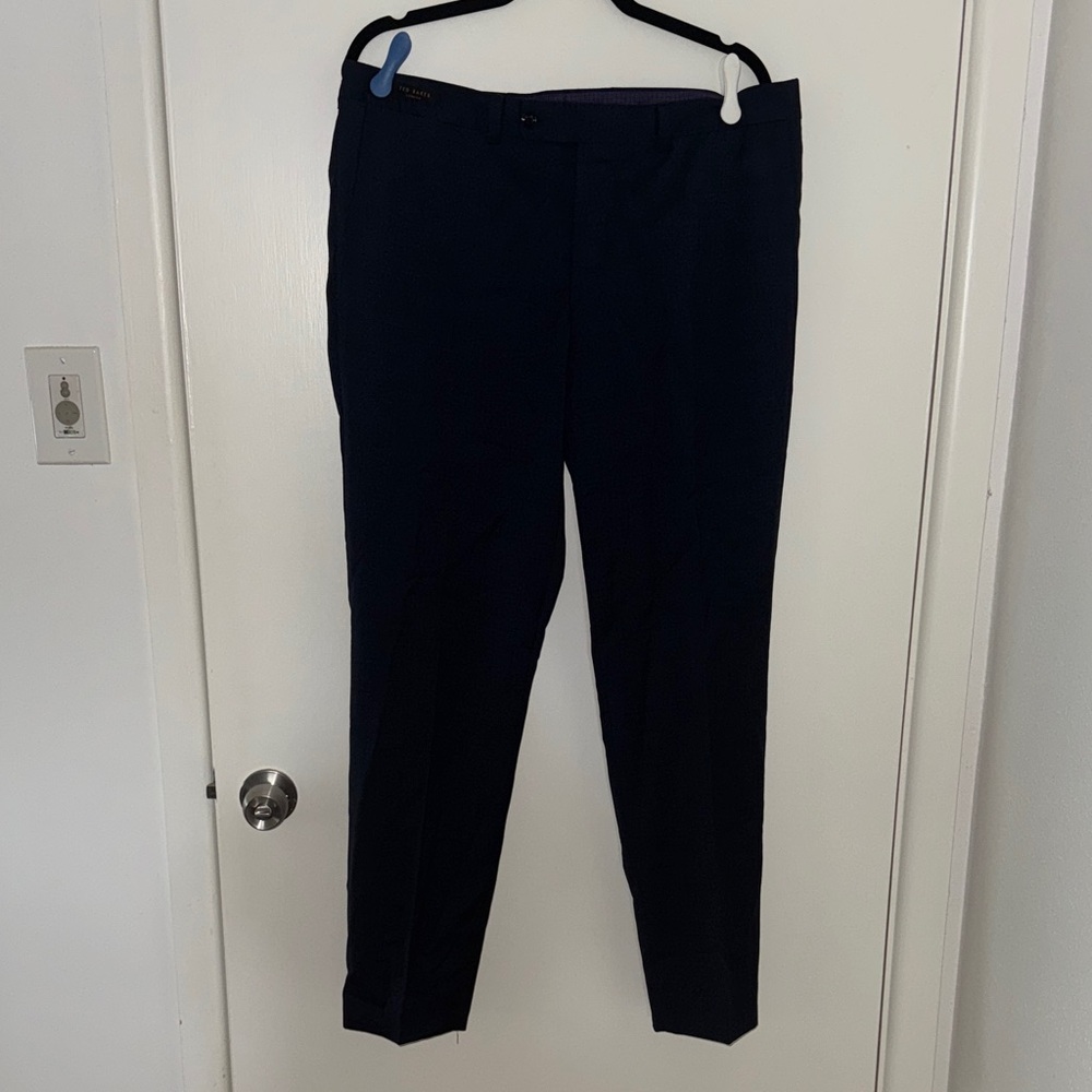 Ted Baker Dark Blue Men's Dress Pants